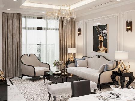 Biệt thự tân cổ điển với vật liệu gỗ quý phái, đẳng cấp