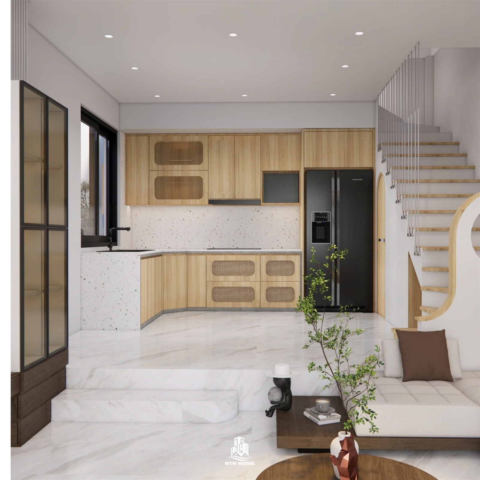 Thiết Kế Nội Thất Tinh Tế Của Nhà Chị Mơ Đan Phượng Đến Từ Xây Nhà Trọn Gói Hà Nội HTH Home