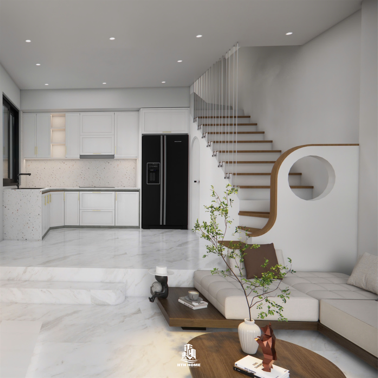 Thiết Kế Nội Thất Tinh Tế Của Nhà Chị Mơ Đan Phượng Đến Từ Xây Nhà Trọn Gói Hà Nội HTH Home