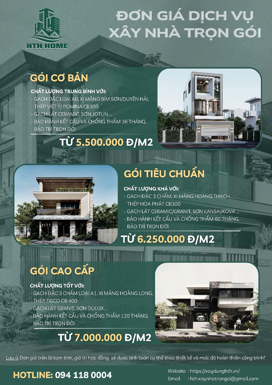Quy Trình Xây Nhà Trọn Gói Tại Đông Anh Hà Nội