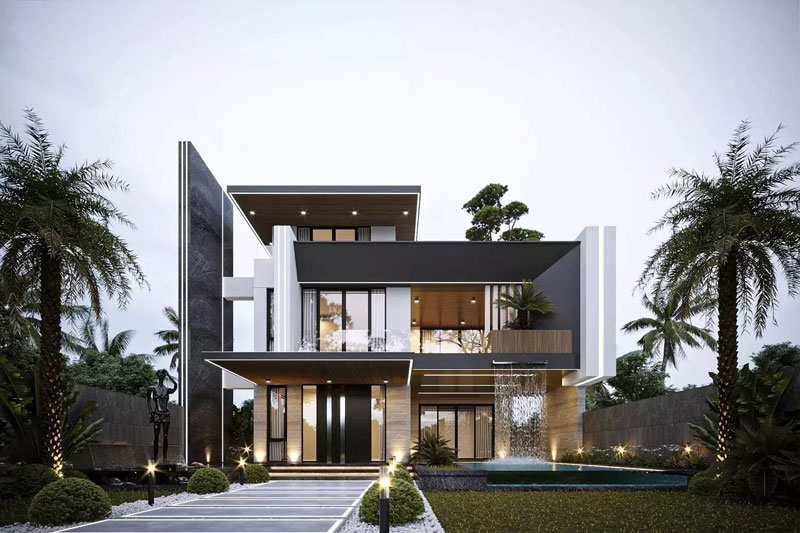 TOP Kiến Trúc Biệt Thự Mái Bằng Trong Xây Nhà Trọn Gói Hà Nội