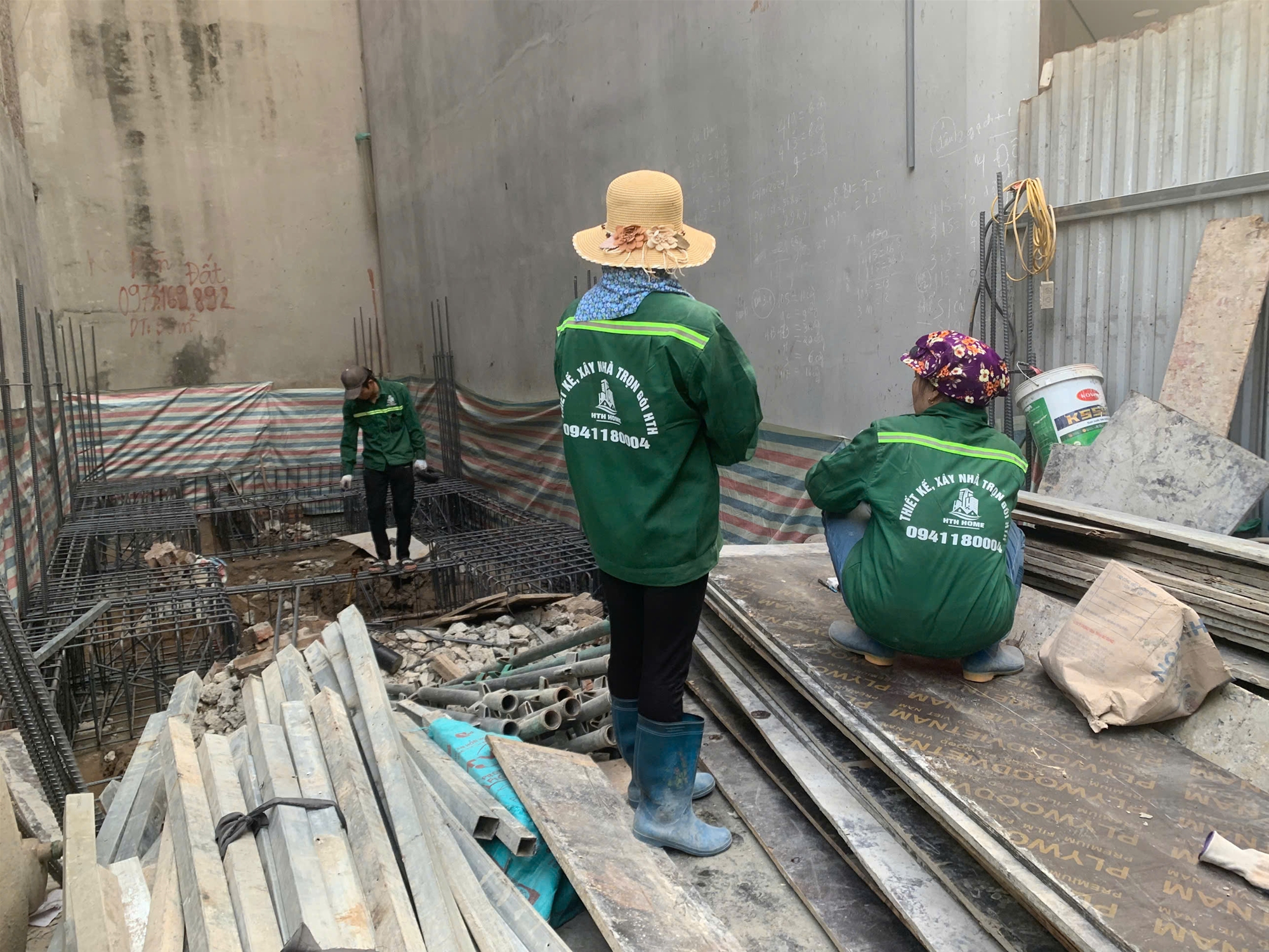 Xây Nhà Trọn Gói Hà Nội HTH Home Thi Công Cốt Thép Móng Công Trình Nhà Anh Ngân