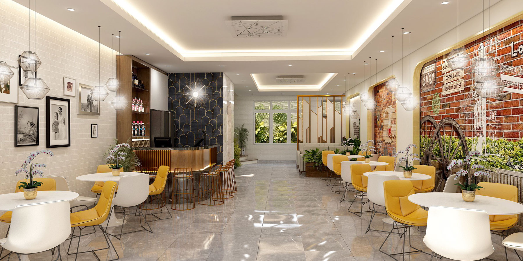 Thiết kế thi công quán Cafe, Nhà Hàng, Shop