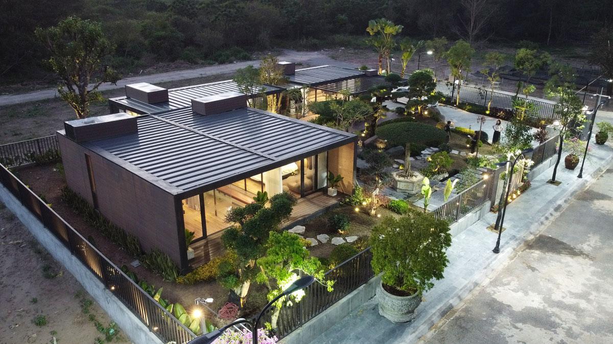 Nhà khung thép 172 m2 lắp ghép trong 13 ngày - ảnh 1